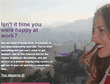 Tablet Screenshot of careerhappinessrevolution.com